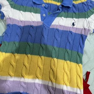 Polo by Ralph Lauren Multicolor Cable Knit Shirt